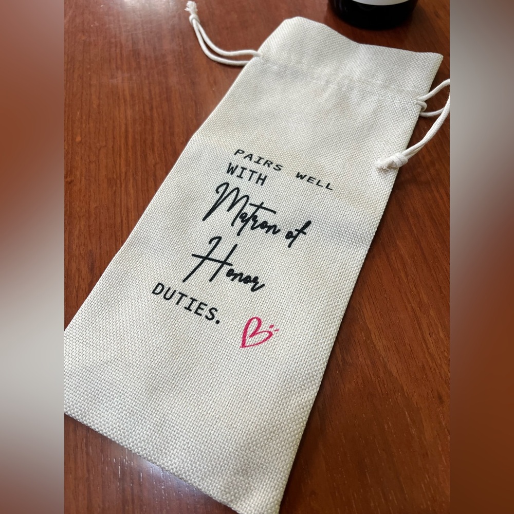 Matron of Honor Wine Gift Bag